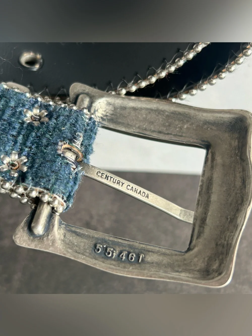 Elite San Francisco Woven Southwestern-Pattern Belt Decorative Silver Accents